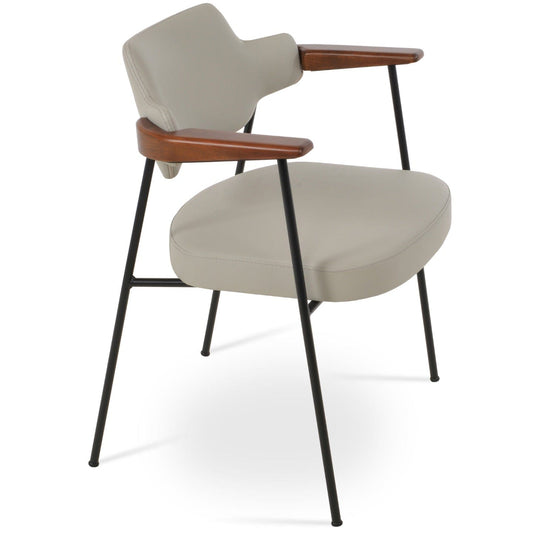 Dining Chairs with Metal Legs Palu Grey - Your Bar Stools Canada