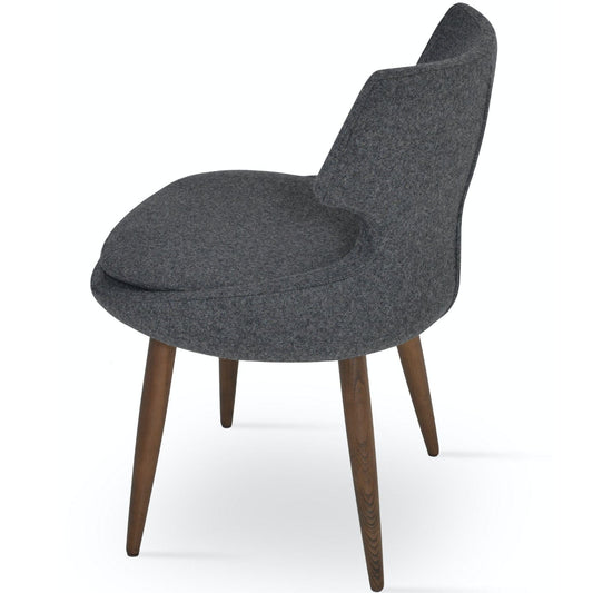 Fabric Dining Chairs Patara Grey Fabric Dining Chairs - Your Bar Stools Canada