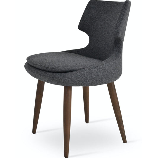Fabric Dining Chairs Patara Grey Fabric Dining Chairs - Your Bar Stools Canada