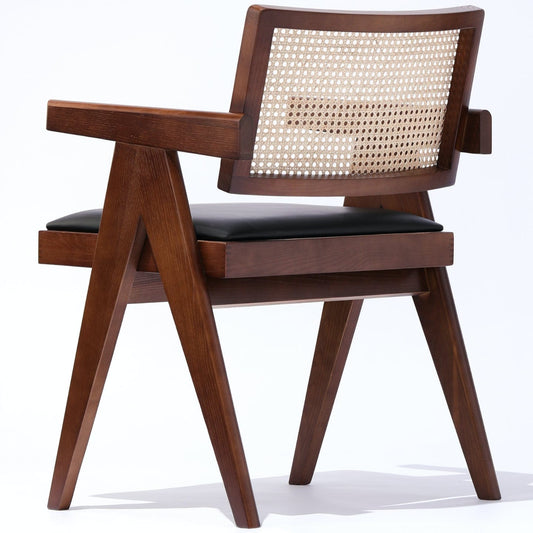 Caned Chair Pierre J Soft Seat Rattan Armchair - Your Bar Stools Canada