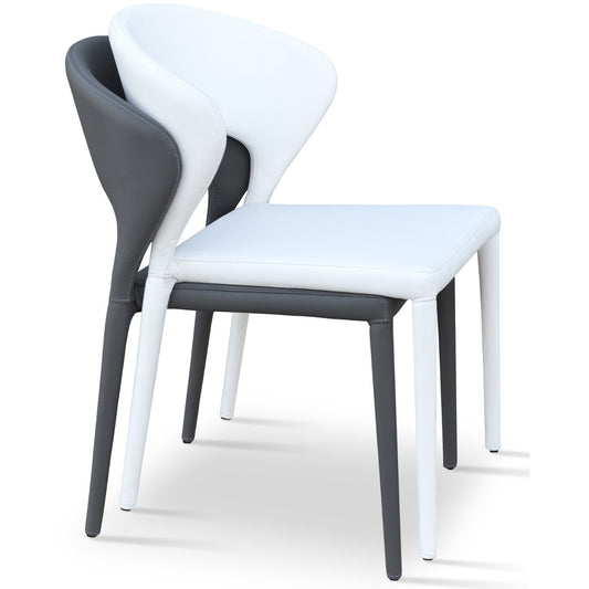 Restaurant Dining Chairs Prada White Stacking - Your Bar Stools Canada