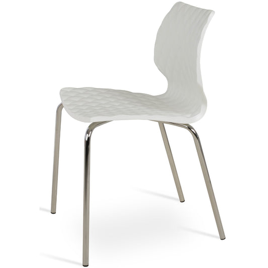 Stackable Outdoor Chairs Canada Uni Chair White - Your Bar Stools Canada