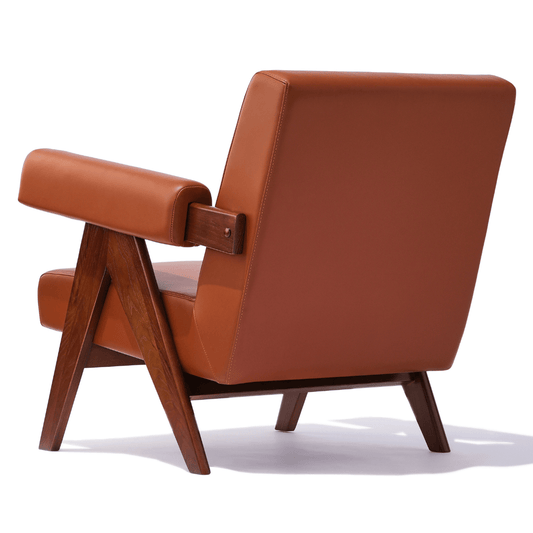 Pierre J Brown Soft Lounge Chair - Your Bar Stools Canada