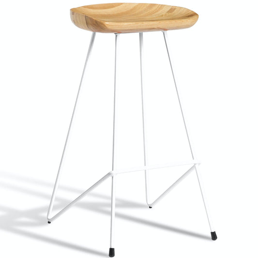 Soho Concept cattelan-industrial-white-metal-wire-base-wood-seat-kitchen-stool-in-natural