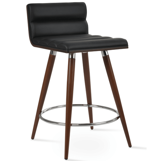 sohoConcept Table & Bar Stools Corona Comfort Leatherette Seat | Ana Metal Base Barstools