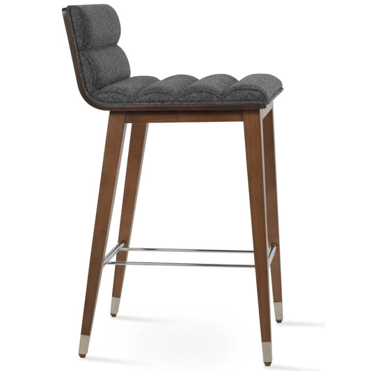Corona Comfort Wood Counter Top Stools Upholstered - Your Bar Stools Canada