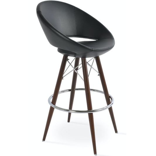 Crescent MW Metal Countertop Stools Black - Your Bar Stools Canada