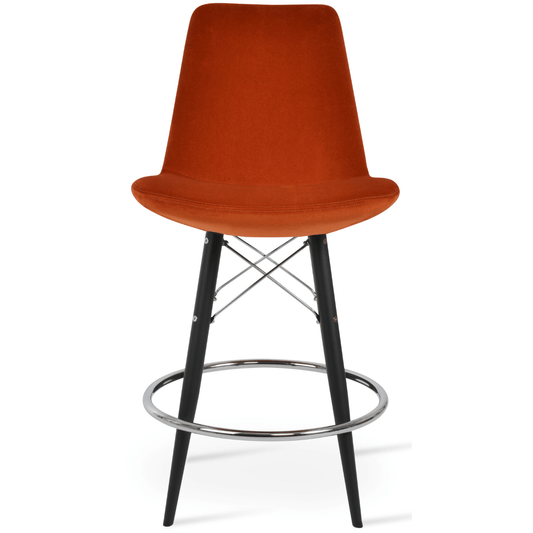 sohoConcept Table & Bar Stools Eiffel Chair Velvet Seat | MW Metal Base Barstools