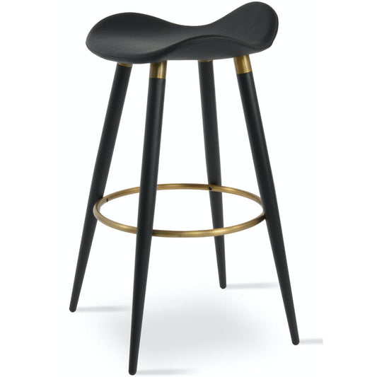 Falcon Ana Black Metal Counter Top Stools Black - Your Bar Stools Canada