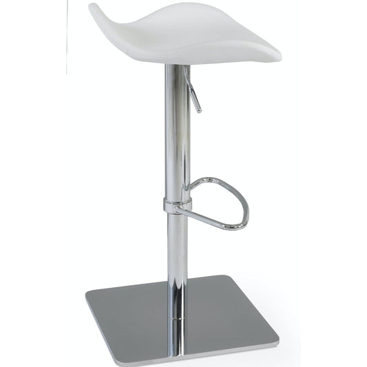 Falcon Backless Counter Top Stools Height Adjustable White - Your Bar Stools Canada
