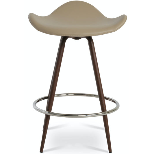 Falcon Max Backless Counter Stools Swivel Wheat - Your Bar Stools Canada