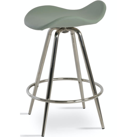 Falcon Max Backless Counter Stools Swivel Mint - Your Bar Stools Canada