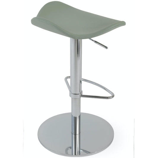 Falcon Backless Bar Stool Height Adjustable Mint - Your Bar Stools Canada