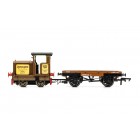 Hornby R3707 Ruston & Hornsby 48DS Diesel and Flatbed Wagon named "Queen Anne" in Long Morn Distillery Livery - OO Gauge