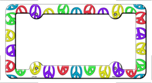Peace Signs License Plate Frame