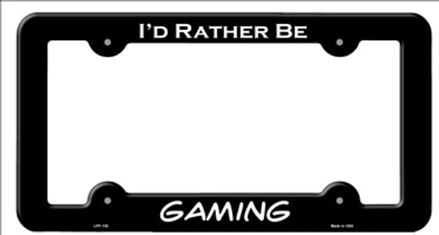 Gaming License Plate Frame