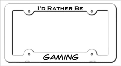 Gaming License Plate Frame