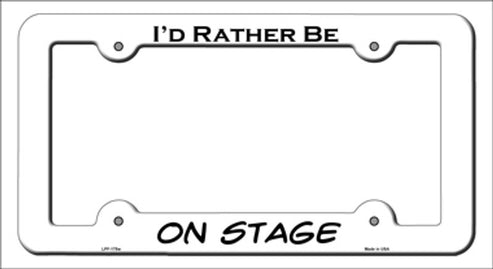 On Stage License Plate Frame