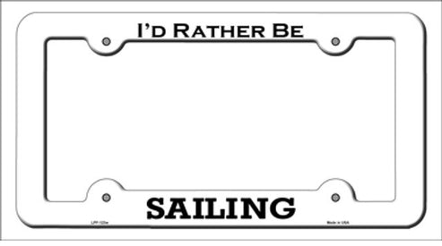 Sailing License Plate Frame