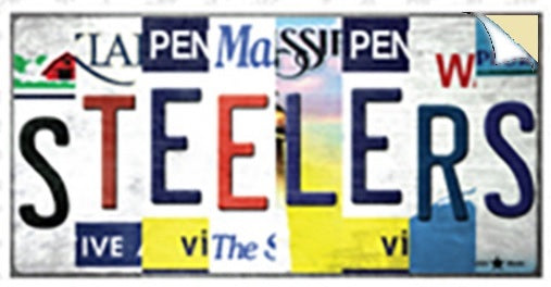Folk Art Steelers Fan Bumper Sticker