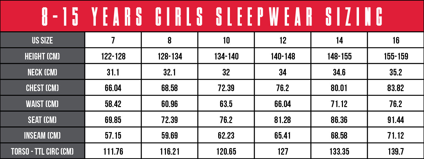 Sizing Guide – Rookie MY