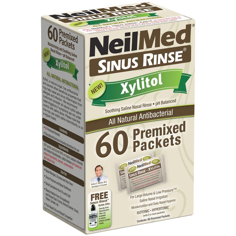 NeilMed Sinus Rinse Premixed Refill Packets With Xylitol, 60ct - NeilMed Web Store product image