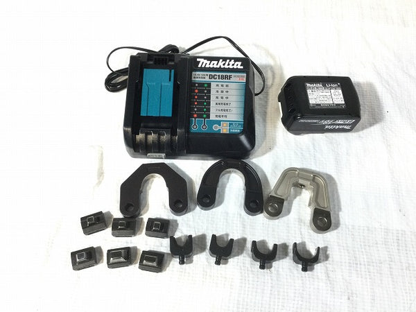 ☆未使用品☆ makita マキタ 18V 充電式圧着機 TC300DRG バッテリ（18V 6.0Ah）アタッチメント付き 充電器付き+ケース 59548