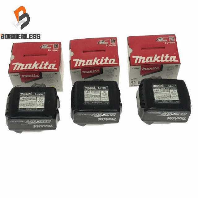 クーポン利用で1000円OFF ☆未使用品3個セット☆makita マキタ 18V 6.0