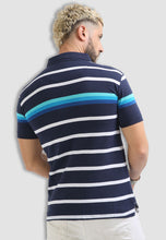 Load image into Gallery viewer, Fanideaz Men’s Half Sleeve Striped Polo T Shirt
