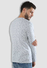 Load image into Gallery viewer, fanideaz Surfer Printed Men&#39;s Cotton Full Sleeve T-Shirt with Distorted Neck
