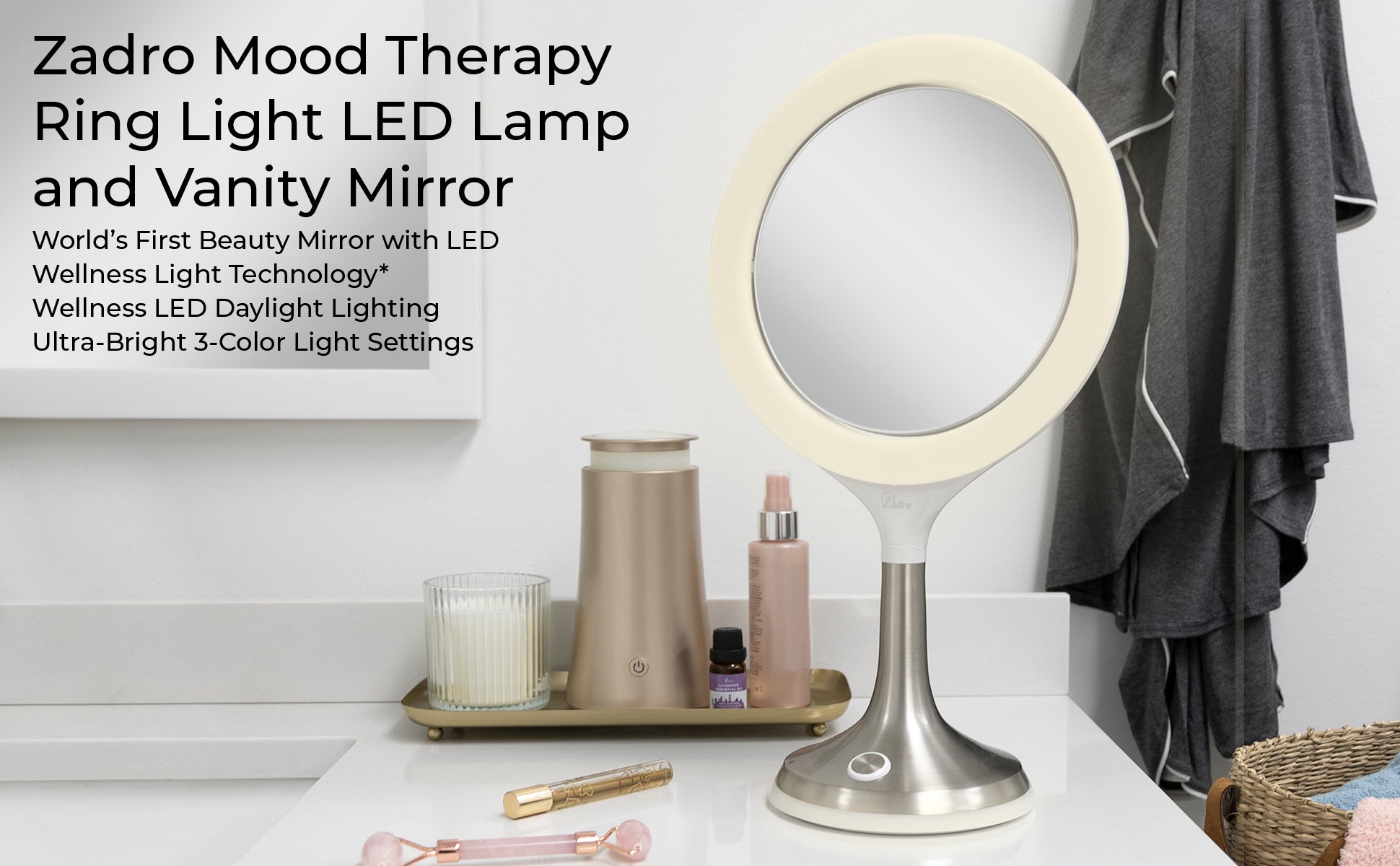 Top lighting industry Beauty Ring Mirrors
