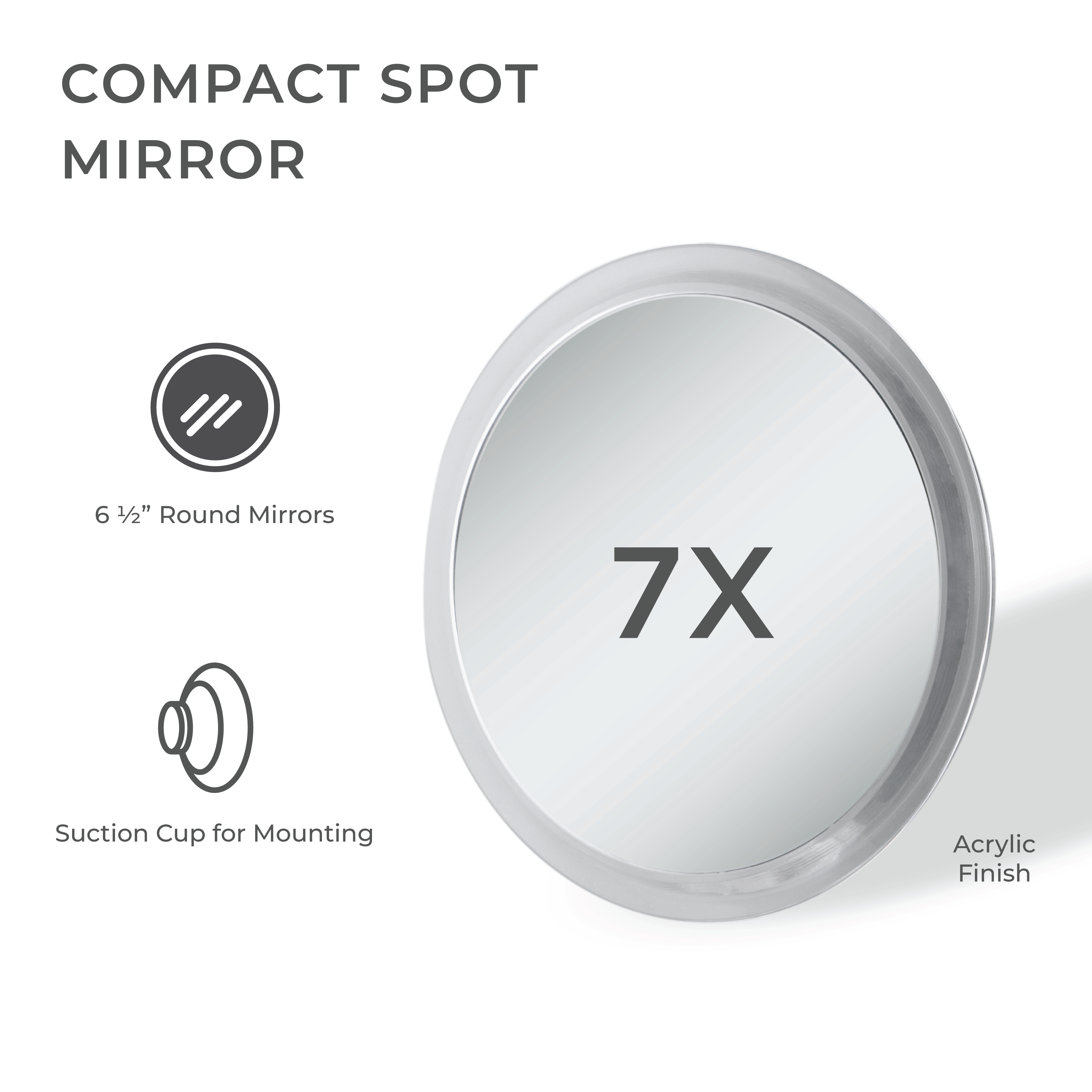 Travel Magnifying Suction Mirror