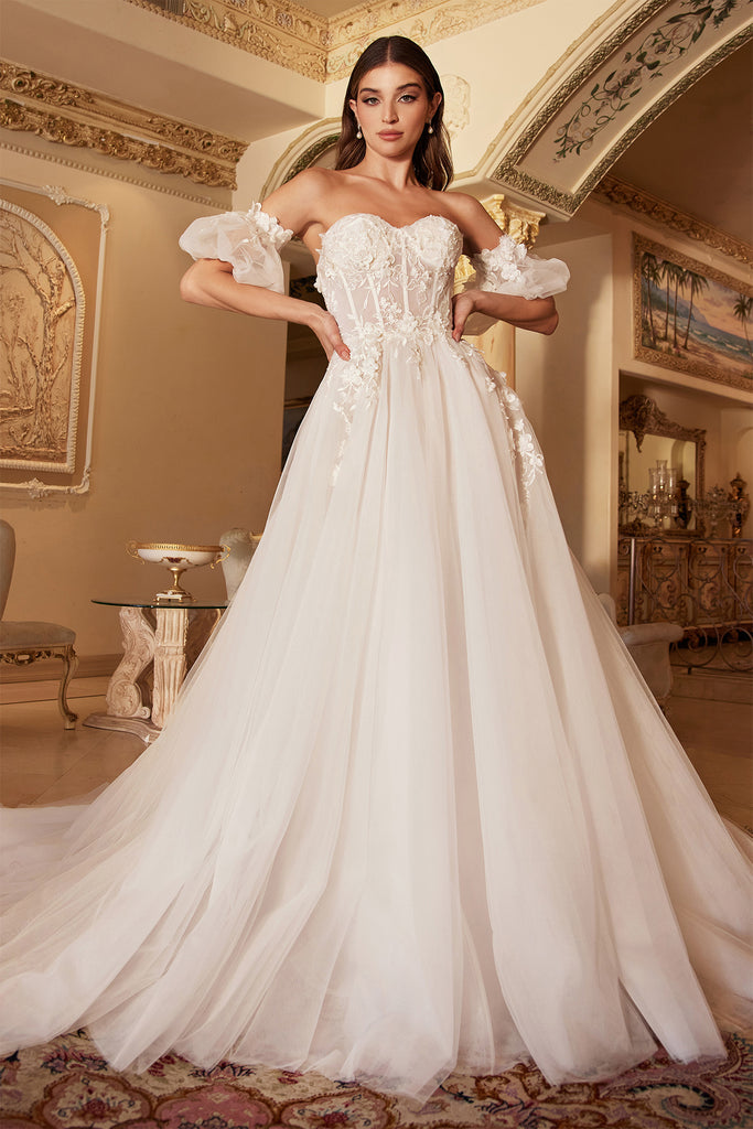 Andrea & Leo Couture GISELLE Dress A1073W Lace Wedding Dress Long Sleeve  Mermaid