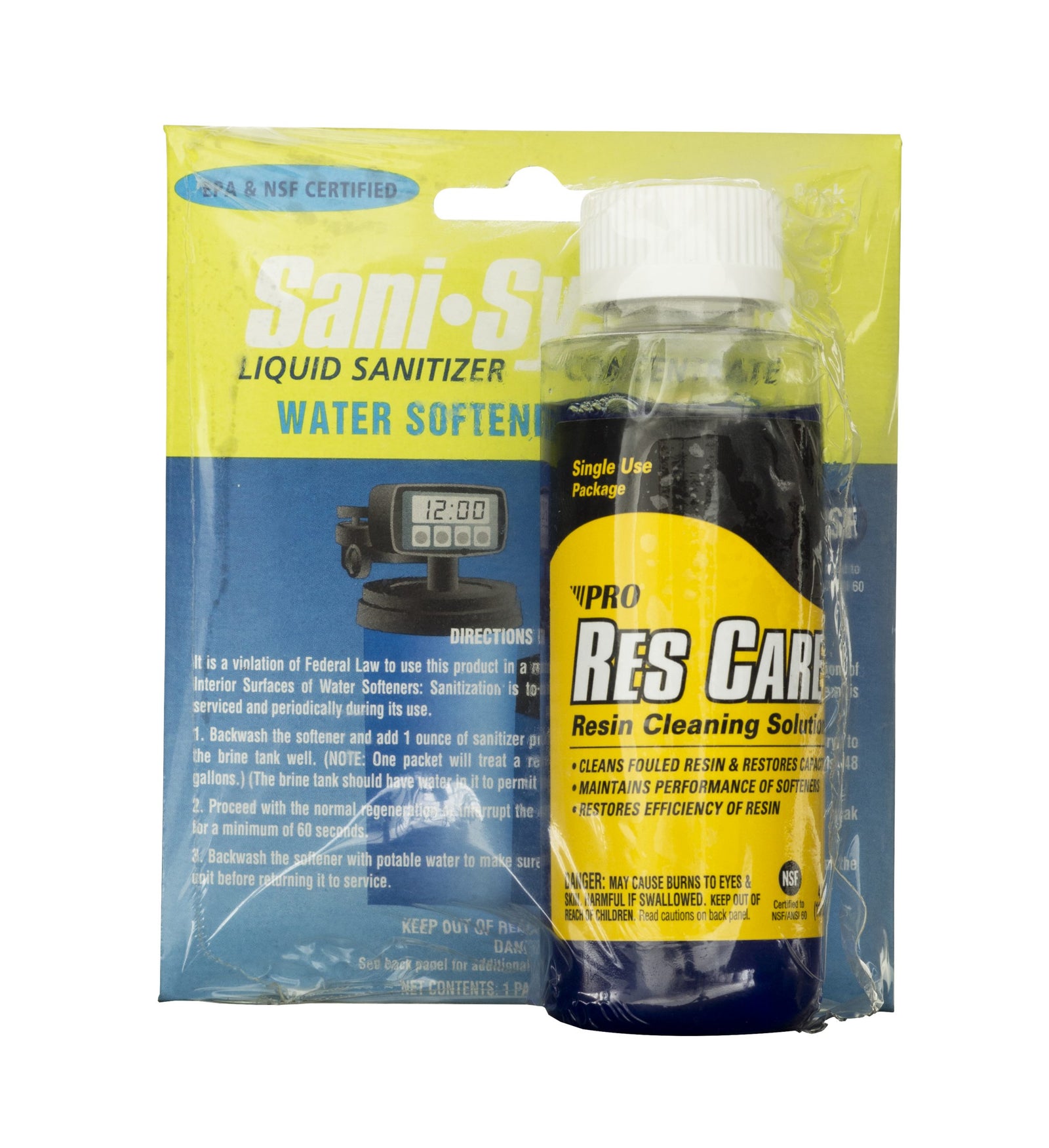 Pro Res Care Water Softener RESIN Cleaner KIT 64oz + Automatic Easy Feeder  STARTER KIT 0.5 oz per day