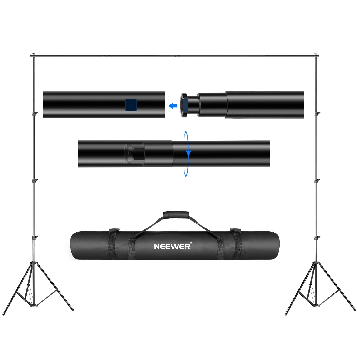 NEEWER 2 x 3M/7 x10FT Background Support System - NEEWER