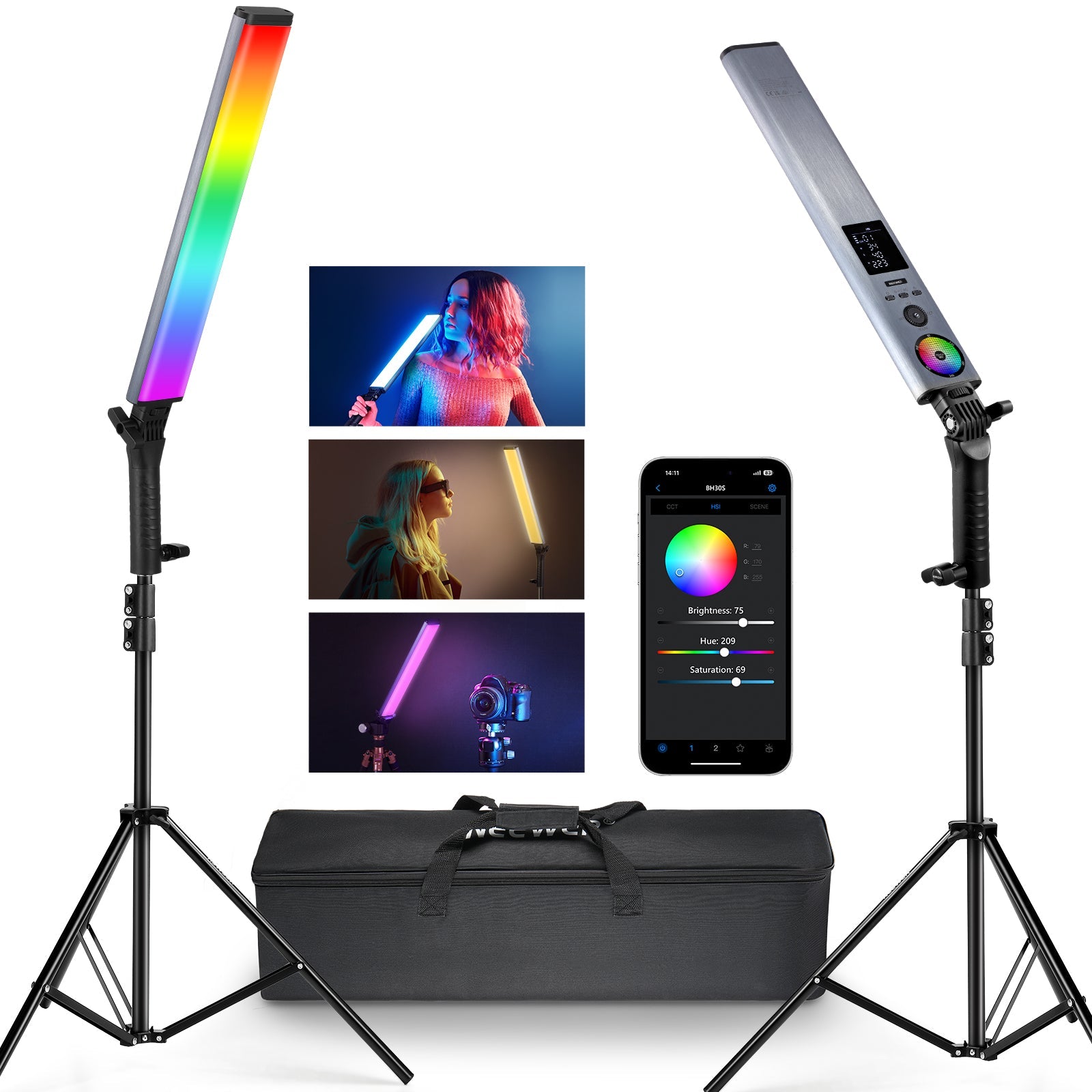 Light Up Your Studio with The Neewer BH20B Remote LED Light Kit