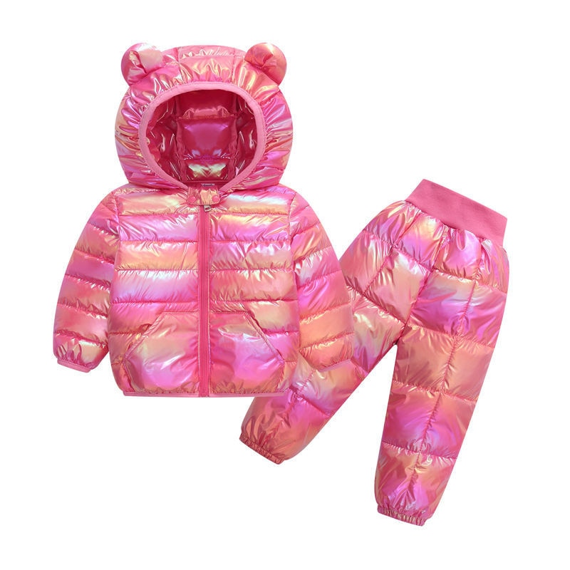 Children Clothing Sets Baby Kids Warm Hooded Down Jackets Pants Look Fabulous Boutique