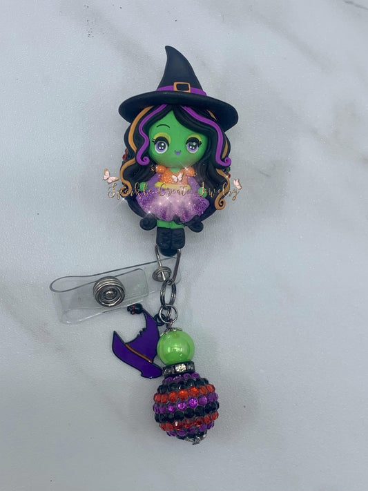 Halloween Dark Skin Witch Clay Badge Reel – Sparkle Create Shop