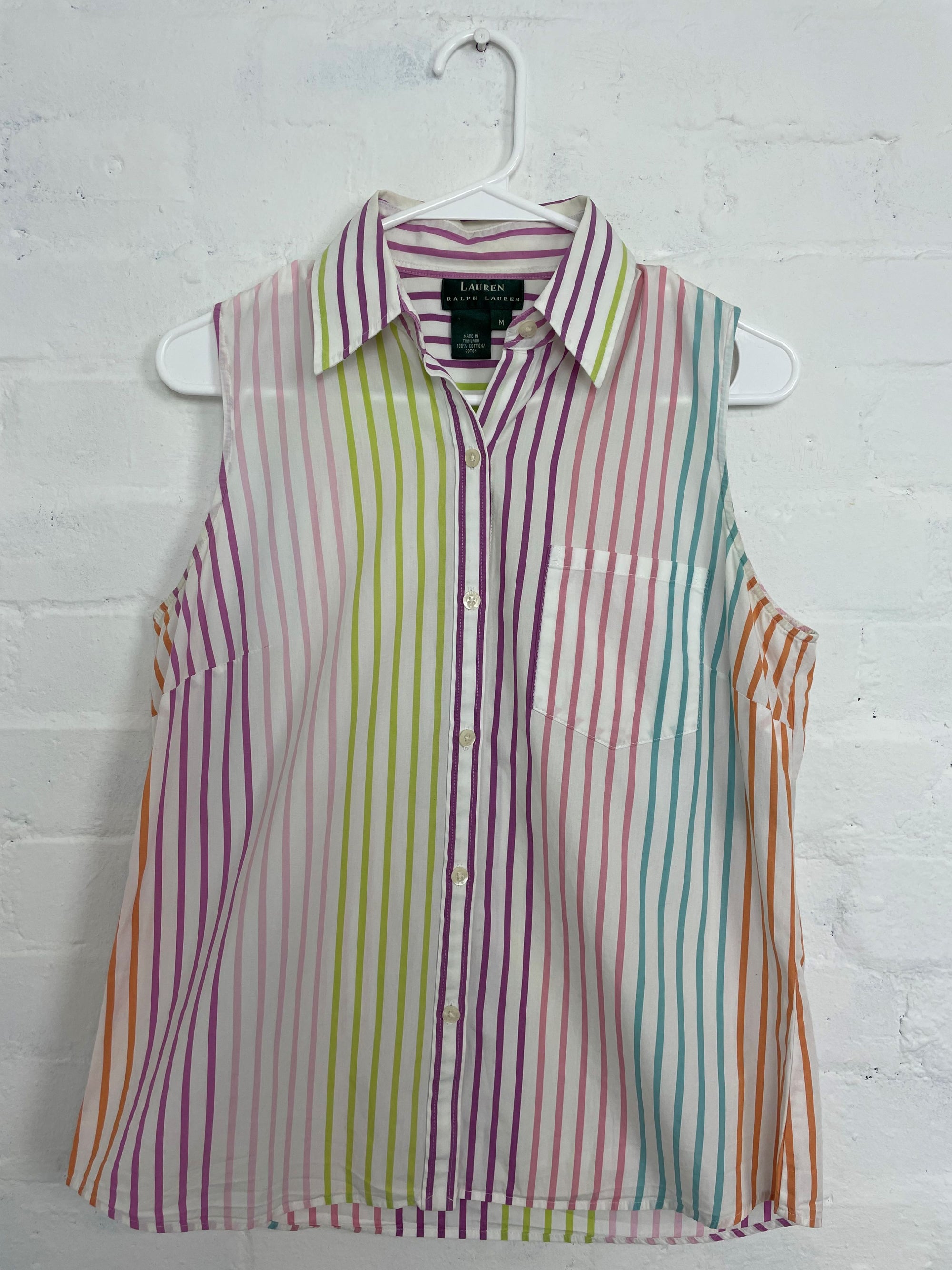 ralph lauren candy stripe shirt