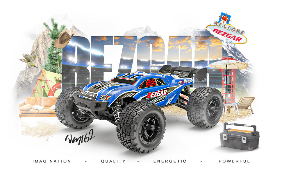 BEZGAR Hobby Grade 1/16 RC Monster Truck - HM162 RC Car