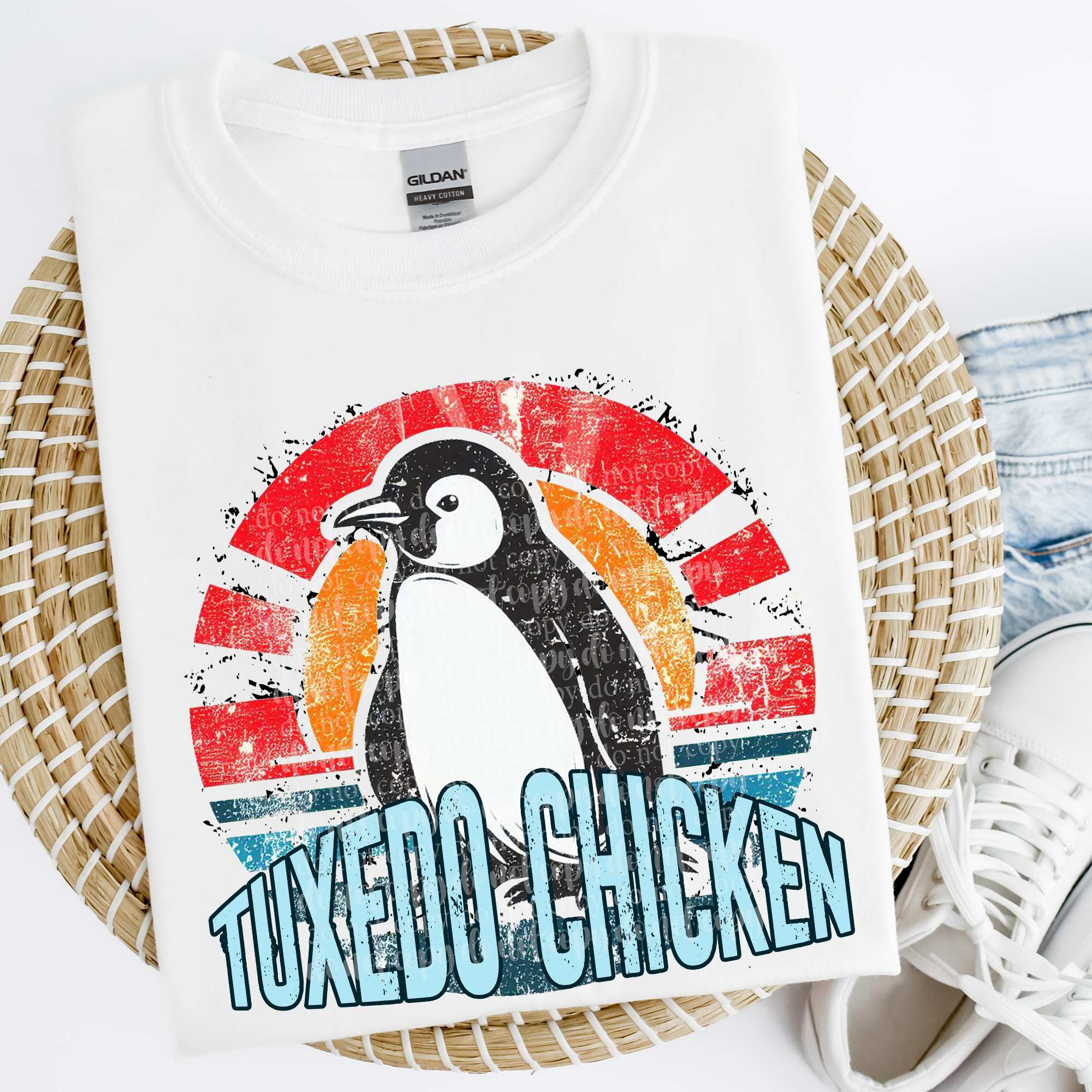 Tuxedo Chicken DTF Transfer