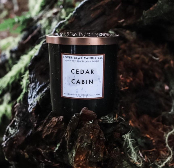 Lover Bear Cedar Cabin Candle