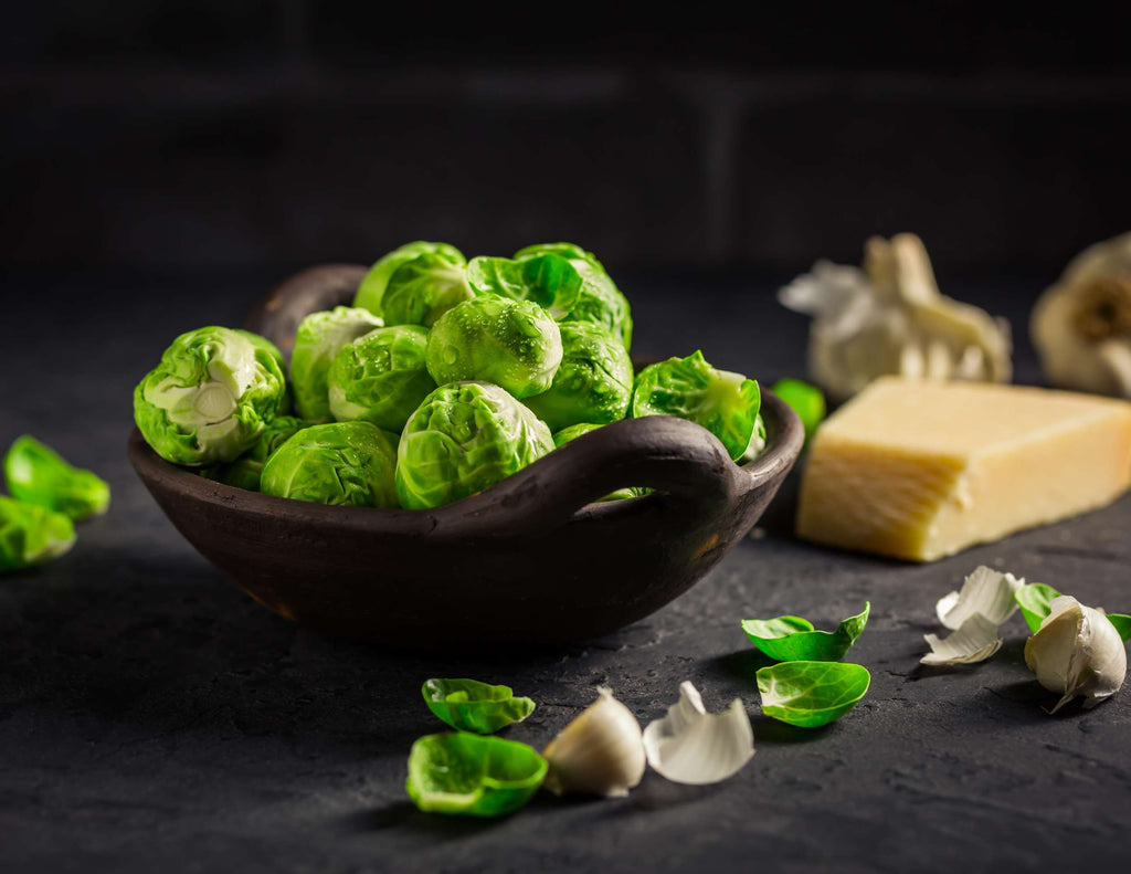 Fresh local Brussels sprouts