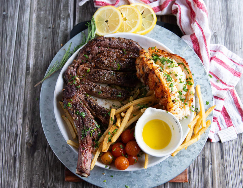 Surf and turf is a romantic recipe for sharing