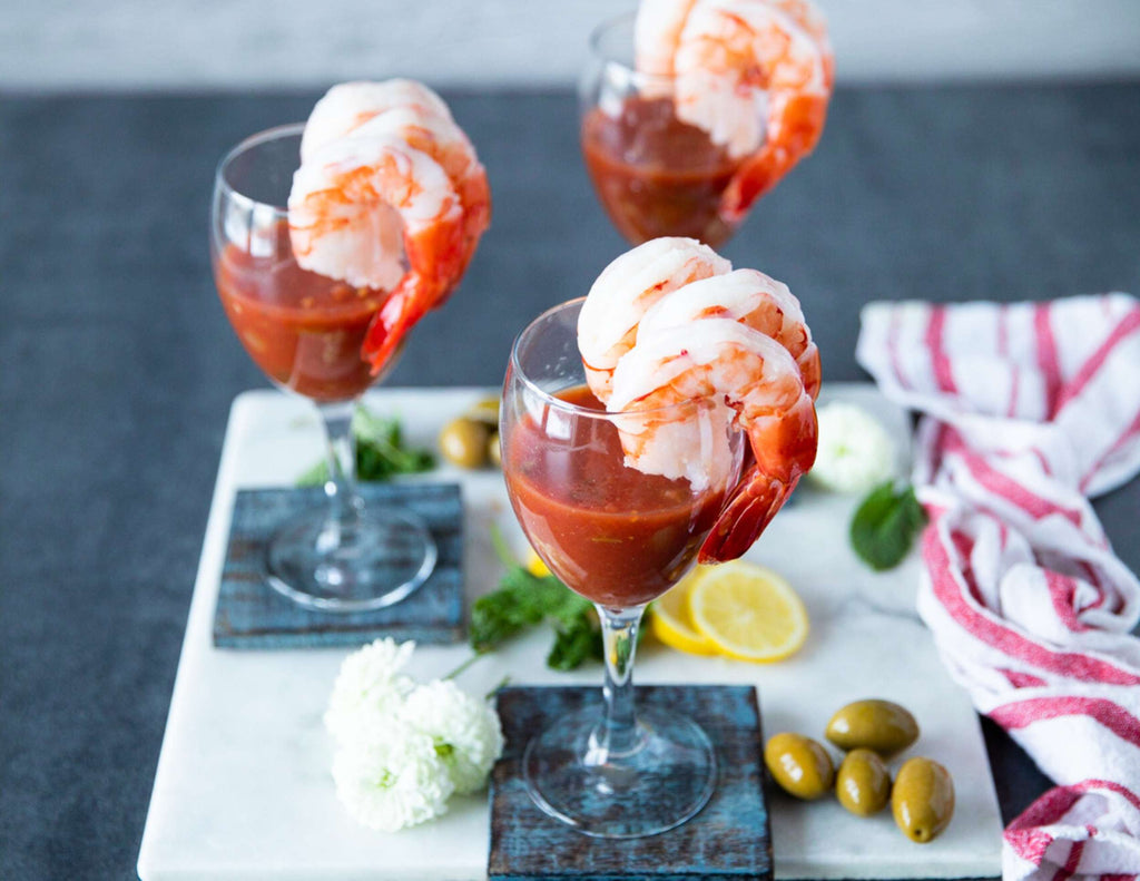 Sealand Quality Foods XL Shrimp in Glasses with Seafood Sauce