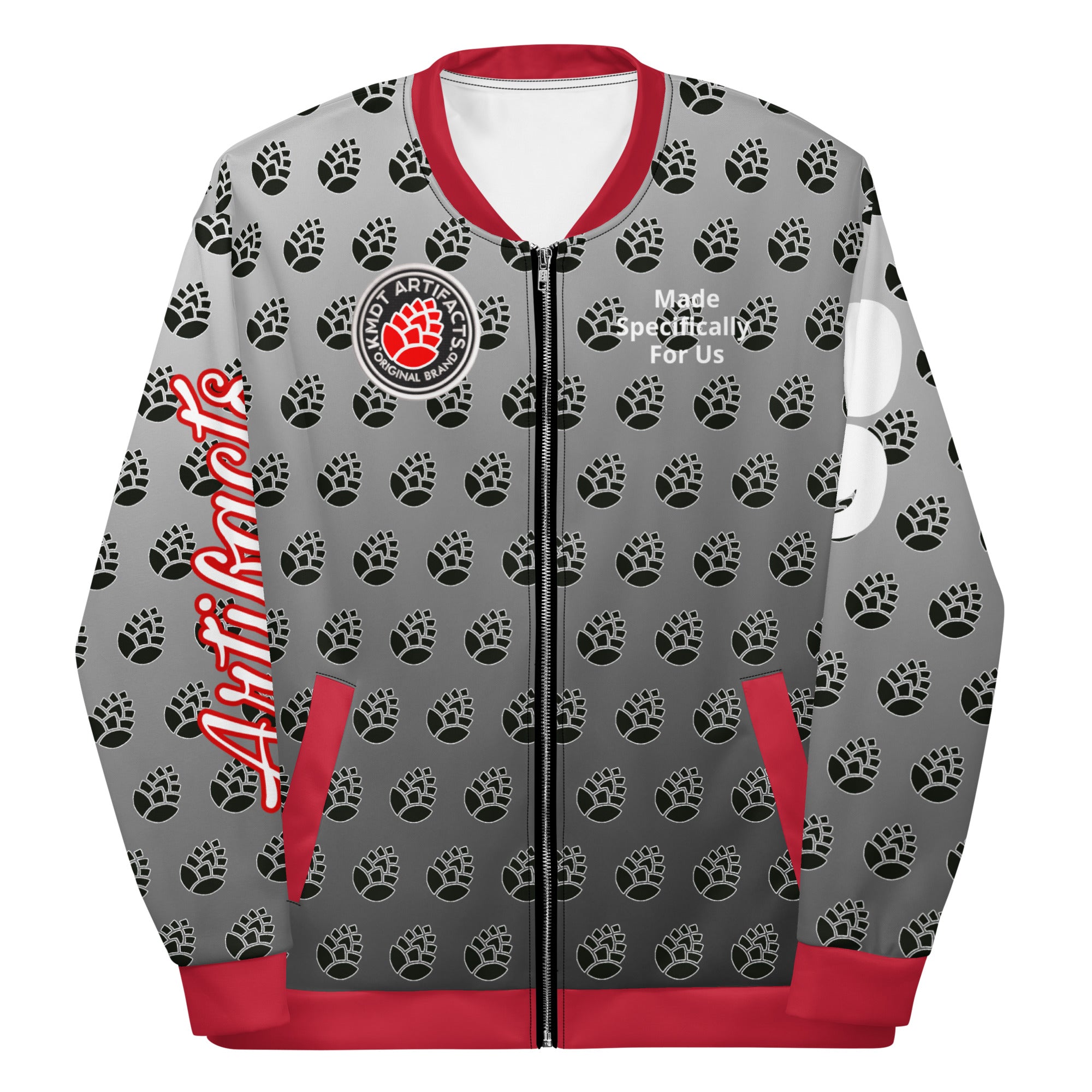 2019 Pine Cone AO Blk/Gradient Unisex Bomber Jacket