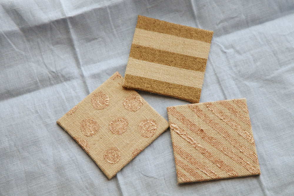 diy burlap coaster