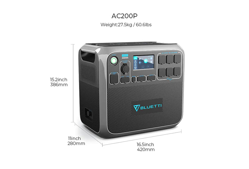 BLUETTI |AC200P Portable Power Station | 2,000W 2,000Wh 2,000Wh/2,000W Higher Output