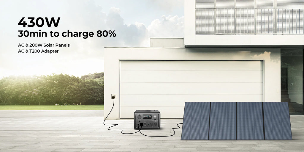 Bluetti EB3A Fast-Charge Portable Power Station (600W 268Wh) only £199.17