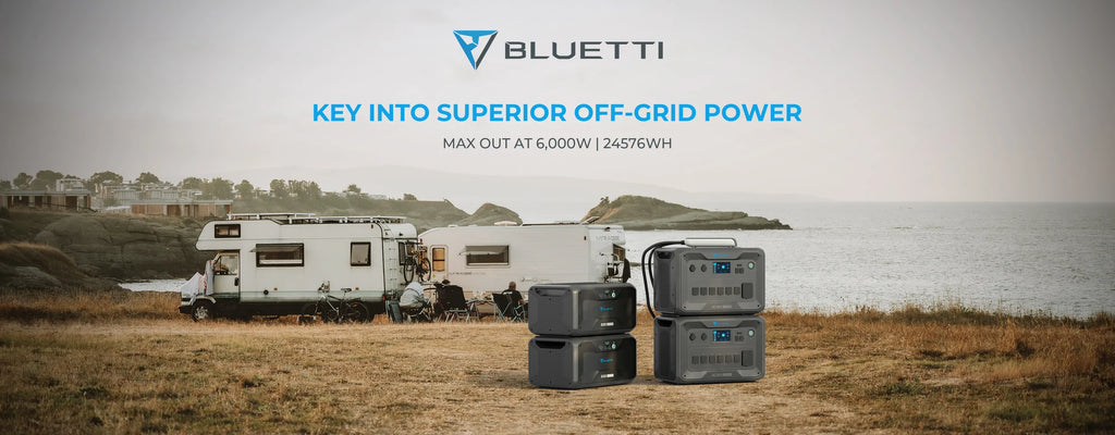 BLUETTI| 2*AC300 + 2*B300 6144Wh + P030A USP Mode Home Battery Backup